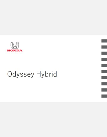 honda odyssey hybrid 2017 2018 2019 owners manual (jdm)